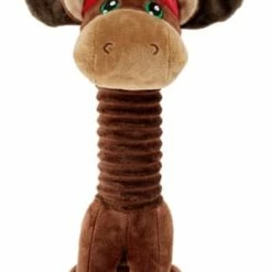 Petco Holiday Tails Moose Soft Plush Squeaky Dog Toy, 7-in