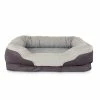 Petco Orthopedic Peaceful Nester Dog Bed, Washable, 40-in X 30-in, Grey -PETCO Discount Store orthopedic peaceful nester gray dog bed 40 l x 30 w 5e788087 2494 4afb ad70 bab2528f1fcf