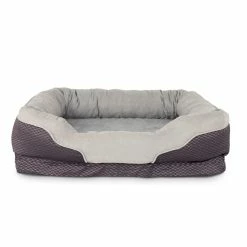 Petco Orthopedic Peaceful Nester Dog Bed, Washable, 40-in X 30-in, Grey