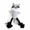 Petco Plush Racoon With Rope Dog Toy