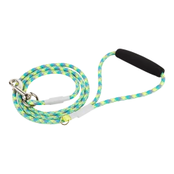 Petco Reflective Dog Leash, 5-ft, Yellow/Blue