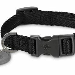 Petco Nylon Dog Collar, Adjustable, Includes Tag Muffer, Small, Black