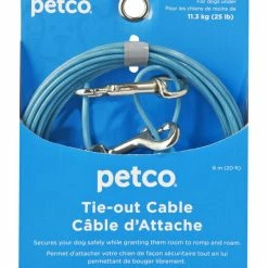Petco Free-To-Flex Dog Tie Out Cable, 20-ft, Small, Blue -PETCO Discount Store petco blue small free to flex dog tie out 20 l ac409811 73e4 400d 807c 701a5913ef8b