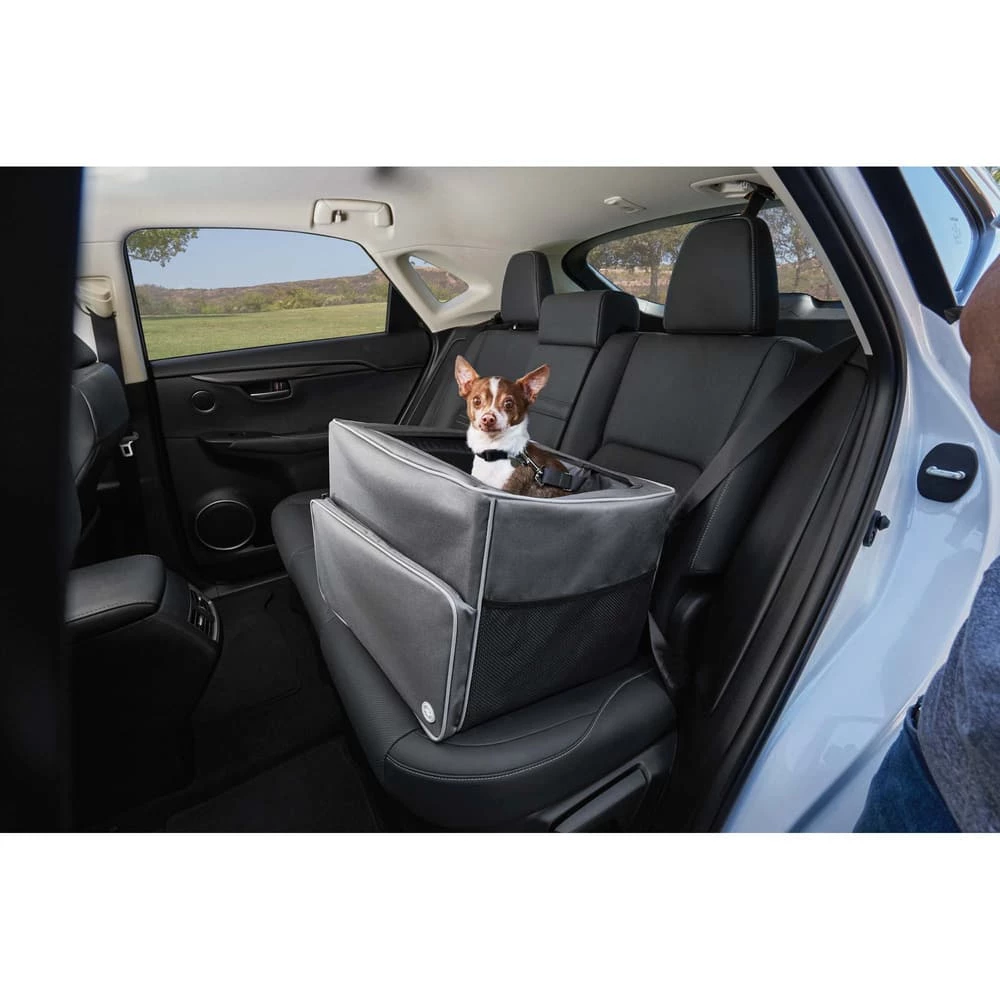 Petco Booster Dog/Pet Car Seat, Grey 3 Petco Booster Dog/Pet Car Seat, Grey - Image 2