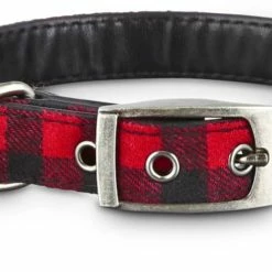 Petco Buffalo Check Plaid Dog Collar, Adjustable, Small