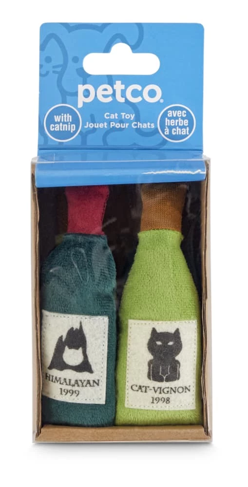 Petco Soft Plush Case Of Wine Cat Toys With Catnip, 4-pk 3 Petco Soft Plush Case Of Wine Cat Toys With Catnip, 4-pk