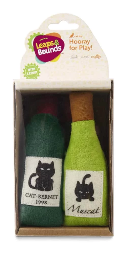 Petco Soft Plush Case Of Wine Cat Toys With Catnip, 4-pk 4 Petco Soft Plush Case Of Wine Cat Toys With Catnip, 4-pk - Image 2