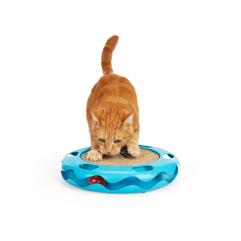 Petco Cat Track Cat Toy With Sisal Mat, Blue 12 Petco Cat Track Cat Toy With Sisal Mat, Blue - Image 10