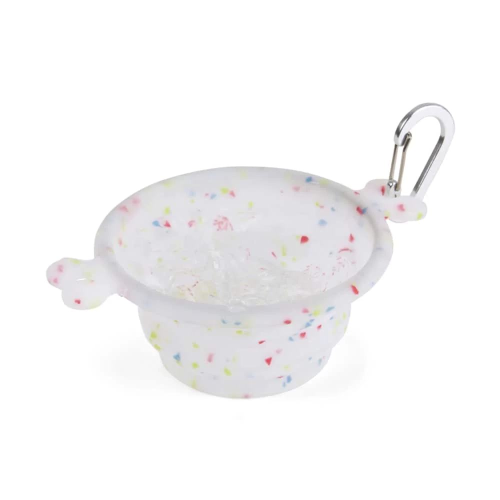 Petco Confetti Collapsible Dog Bowl, 3-cup 3 Petco Confetti Collapsible Dog Bowl, 3-cup