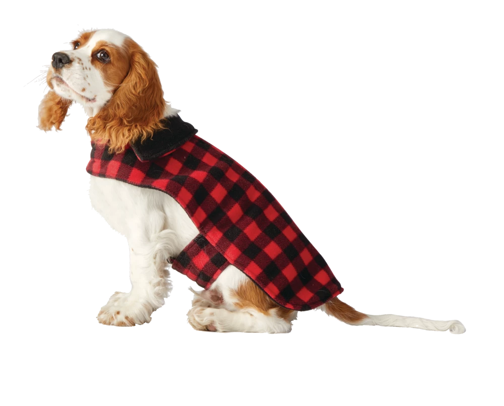 Petco Cozy Reversible Plaid Dog Coat Jacket, Medium/Large, Red 5 Petco Cozy Reversible Plaid Dog Coat Jacket, Medium/Large, Red - Image 3