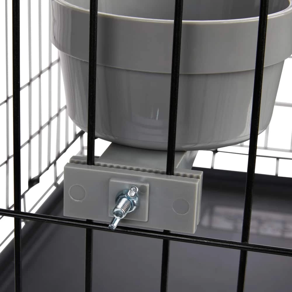 Petco Classic Dog Crock For Crates, Tool-Free Assembly, Grey 5 Petco Classic Dog Crock For Crates, Tool-Free Assembly, Grey - Image 3