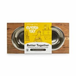 Petco Elevated Wood Double Diner With Stainless Steel Bowls, 4.6-cup -PETCO Discount Store petco elevated wd dd w ss dog bowls 4 6 cups 957f3316 7e32 4619 a214 c3e98aa7c883