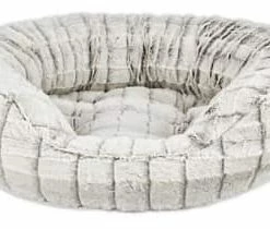 Petco Faux Fur Cat Bed, Washable, 20-in X 18-in, Grey