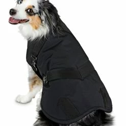 Petco Horse Blanket Winter Dog Coat Jacket, Water-Repellant And Washable, Assorted Sizes, Black