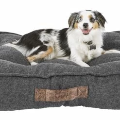 Petco Lounger Memory Foam Dog Bed, Washable, 28-in X 28-in, Grey