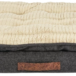 Petco Pillowtop Lounger Orthopedic Plush Dog Bed, Washable, 40-in X 30-in, Grey