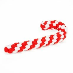 Petco Holiday Dog Candy Cane Rope Toy, 12-in
