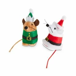 Petco Santa's Helpers Cat Toy Set, 2-pk -PETCO Discount Store petco holiday cat santa and elf mice 2pk cf7feb22 896f 47e9 953e c4d24b14be27