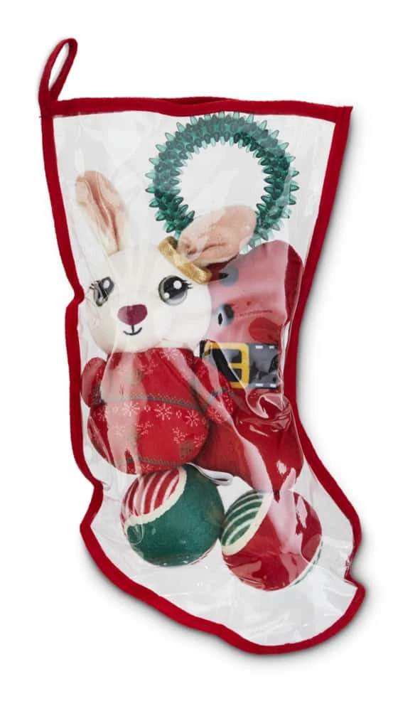 Petco Holiday Tails Nice List Stocking Squeaky Doy Toys Gift Set, 5-pk 3 Petco Holiday Tails Nice List Stocking Squeaky Doy Toys Gift Set, 5-pk