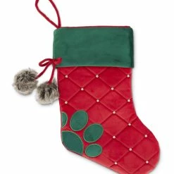 Petco Holiday Pawprint Pet Stocking For Christmas Gifts