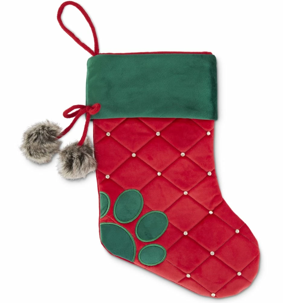 Petco Holiday Pawprint Pet Stocking For Christmas Gifts 2 Petco Holiday Pawprint Pet Stocking For Christmas Gifts
