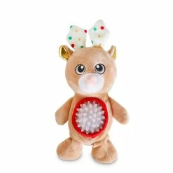 Petco Holiday Reindeer Squeaky Dog Toy With Spiky Ball, 6-in