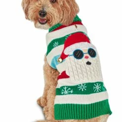 Petco Cool Claus Ugly Christmas Winter Dog Sweater, Assorted Styles