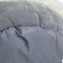 Petco EveryYay Snooze Fest Calming Faux Fur Dog Bed, 18-in X 18-in, Grey/Cream -PETCO Discount Store petco lavender scented calming dog bed x small 09db945d bc8f 4a58 87bd 1ae291b11b75