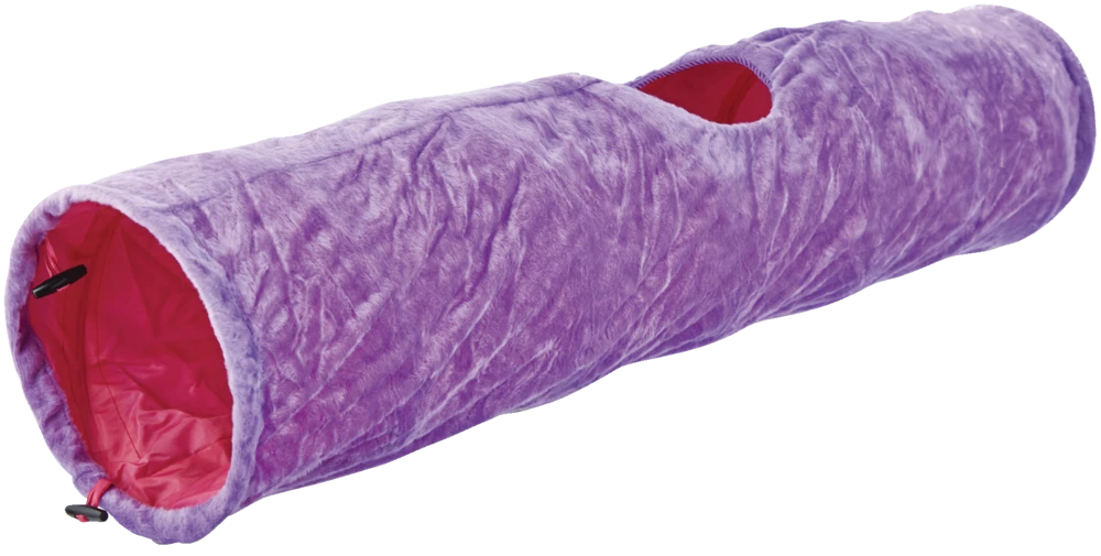 Petco Soft Plush Crinkle Cat Tunnel, 36-in X 10-in, Blue 5 Petco Soft Plush Crinkle Cat Tunnel, 36-in X 10-in, Blue - Image 3