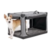 Petco Portable Canvas Dog Crate, Collapsible And Foldable, Assorted Sizes, Dark Grey -PETCO Discount Store petco portable canvas dog crate 30 medium 26ef872e 2e3d 42d1 ae59 08daa40aa1c2