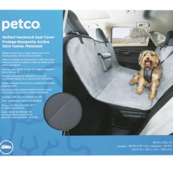 Petco Quilted Hammock Pet Car Seat Cover, 58-in X 59-in, Grey -PETCO Discount Store petco quilted grey hammock seat cover 58 w x 59 l 06cc7b30 597e 4f6a b65b e533852ba1f9