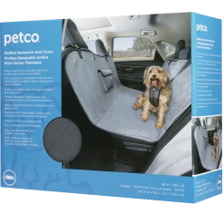 Petco Quilted Hammock Pet Car Seat Cover, 58-in X 59-in, Grey -PETCO Discount Store petco quilted grey hammock seat cover 58 w x 59 l b3c96245 1e07 40a1 b681 616184f4b0ee