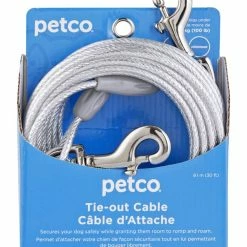 Petco Free-To-Flex Reflective Dog Tie Out Cable, 20-ft, Large, Orange -PETCO Discount Store petco reflective large free to flex dog tie out cable 20 l 3e71a9d3 c7ab 4309 8586 fe3b85610972