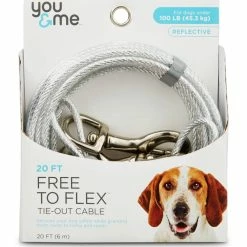 Petco Free-To-Flex Reflective Dog Tie Out Cable, 20-ft, Large, Orange -PETCO Discount Store petco reflective large free to flex dog tie out cable 20 l 7dd83393 69a5 446c 885e f4fb66cb9182