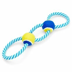 Petco Tennis Ball & Rope Dog Toy, Large
