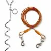 Petco Tether Dog Tie Out Cable With Spike Stake, Weather-Resistant, 20-ft, Orange