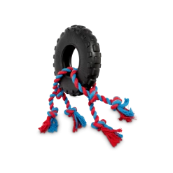 Petco Toss & Tug Tire Dual Rope Dog Toy