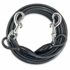 Petco Free-To-Flex Dog Tie Out Cable, 20-ft, 2X-Large, Black -PETCO Discount Store petco xx large free to flex dog tie out cable 20 l 9d0fd6cf a9a9 406b b78a 18b506f45ec3
